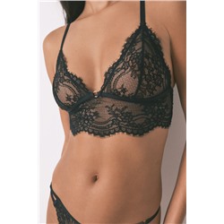 Bralette encaje espalda especial negro