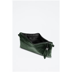 Bandolera de piel Ermine - Verde