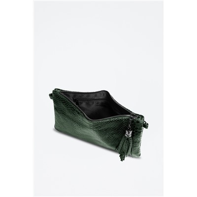 Bandolera de piel Ermine - Verde