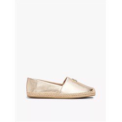 Metallic Leather Espadrille