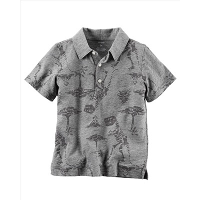 Printed Jersey Polo