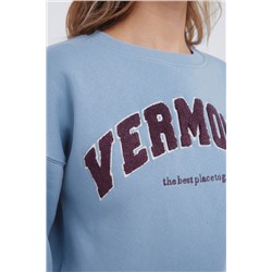 Sudadera gráfica bordado ciudad