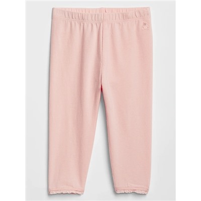 Baby Lace-Trim Leggings
