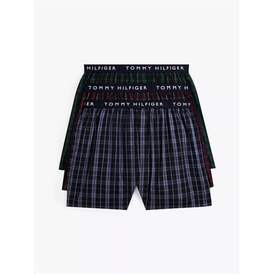 Tommy Logo Woven Boxer 3-Pack
