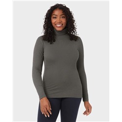 WOMEN'S MIDWEIGHT RIB BASELAYER TURTLENECK