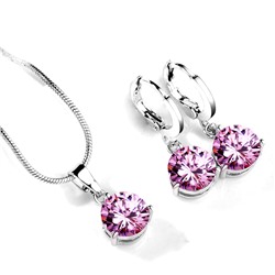 Schmuck-Set mit Kristall-Exponaten