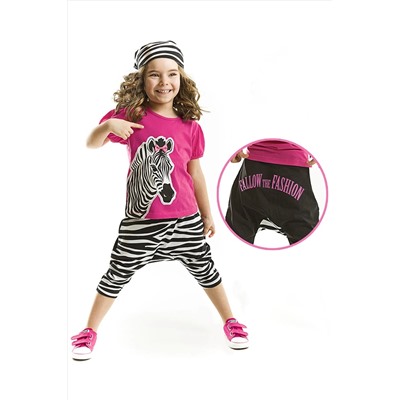 Denokids Zebra Fashion Baggy Takım CFF-19Y1-207