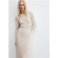 Vestido punto canalé