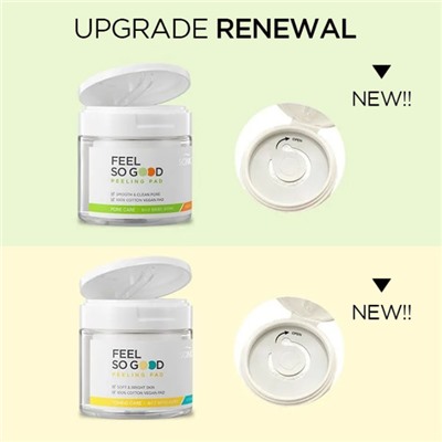 Feel So Good Peeling Pad (Pore Care)_Renewal Очищающие пилинг-спонжи с PHA кислотами для сужения пор
