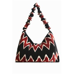 Bolso plisado geométrico