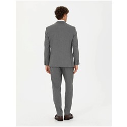 Gri Ekstra Slim Fit Takım Elbise