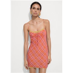 Vestido estampado combinado