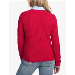 CABLE CREW NECK SWEATER