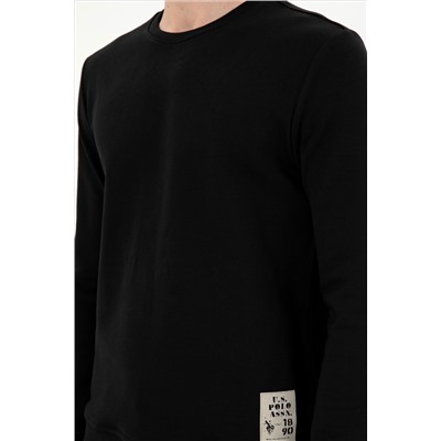 Erkek Siyah Sweatshirt