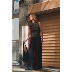FOIL KNIT TOP