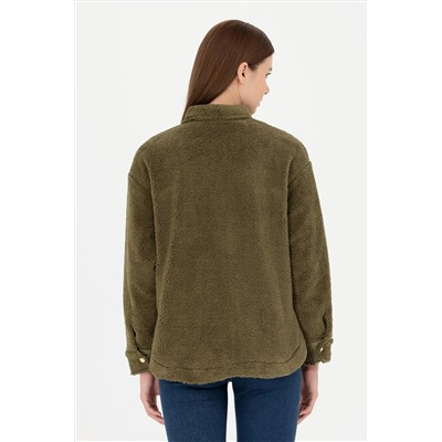 Kadın Haki Sweatshirt