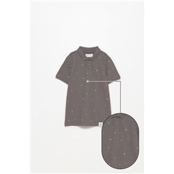 Printed polo shirt