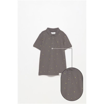 Printed polo shirt