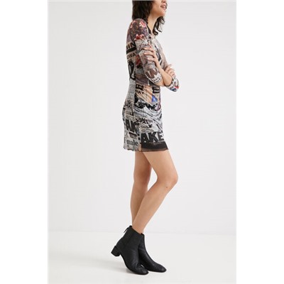Vestido tul periódicos