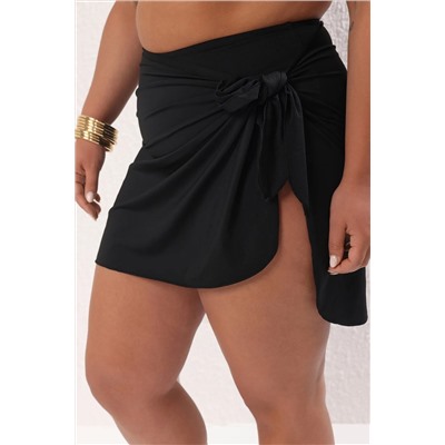 Siyah Düz Pareolu 2'li Set Büyük Beden Bikini Altı TBBSS25CR00003