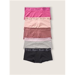 PINK 5-Pack Logo Boyshorts