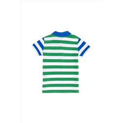 Erkek Çocuk Yeşil Polo Yaka Tişört