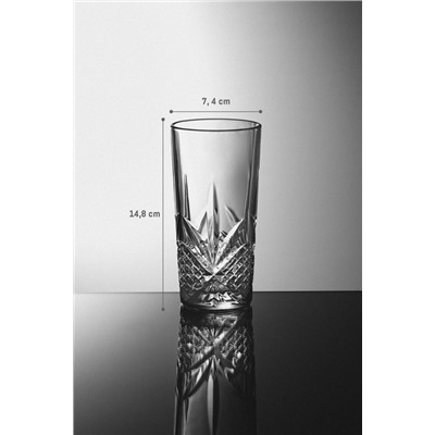 Dublin 4'lü Meşrubat Bardağı Seti - Şeffaf - 350 ml