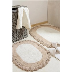 İrya Bianca %100 Pamuk Banyo Paspası Ekru 40x60+60x90 11913981995