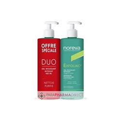 Noreva Exfoliac Gel Moussant Intensif Peaux à Imperfections 2x400mlLot  × 2