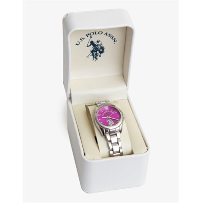 LADIES SILVERTONE BRACELET WATCH