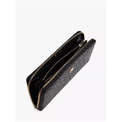 Embossed Allover Monogram Large Wallet