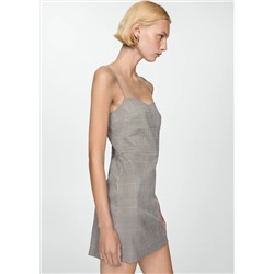 Vestido cuadros corto