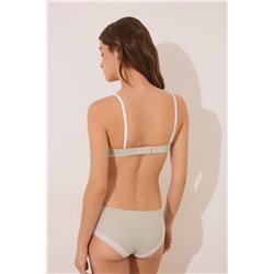 FANTASTIC Sujetador triangular halter algodón relleno verde