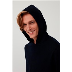 Sudadera de lana y cachemir Azul marino