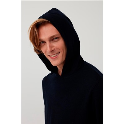 Sudadera de lana y cachemir Azul marino