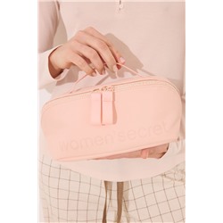 Neceser mediano rubber rosa