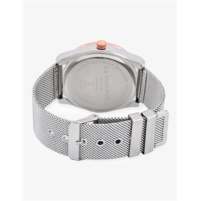 MENS SILVER MESH STRAP WATCH