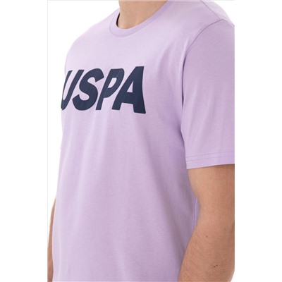 Erkek Regular Fit Bisiklet Yaka Lila Basic Tişört