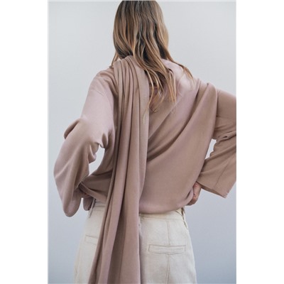 KNIT SWEATER WITH SCARF
