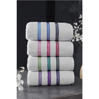 MODALİN 50 X 90 STRİPE 4'LÜ HAVLU 9001
