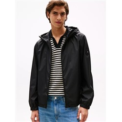 Water-Repellent Hooded Windbreaker