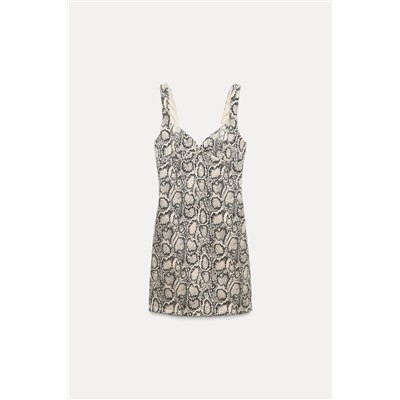 ANIMAL PRINT MINI DRESS