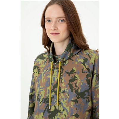 Kadın Haki Sweatshirt