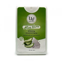 U&amp;I Whitening Deodorant Spray  Дезодорант спрей бесцветный Алоэ Вера 20мл