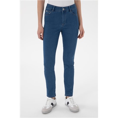 Kadın Mavi Jean Toothpick Fit Pantolon