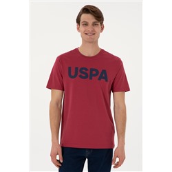 Erkek Regular Fit Bisiklet Yaka Vişne Basic Tişört