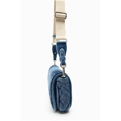 QUILTED DENIM CROSSBODY BAG