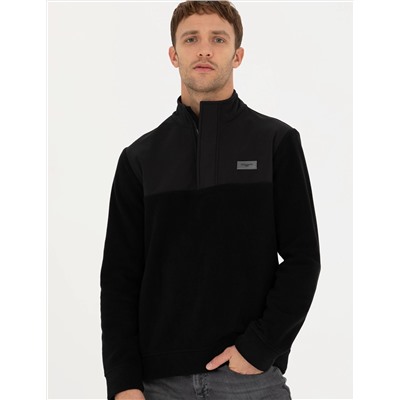 Siyah Regular Fit Sweatshirt