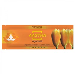PATANJALI Aastha Agarbatti Champa  Благовоние Чампа 25г