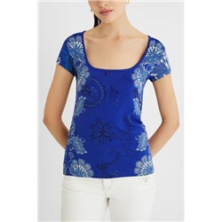 Camiseta manga corta paisley